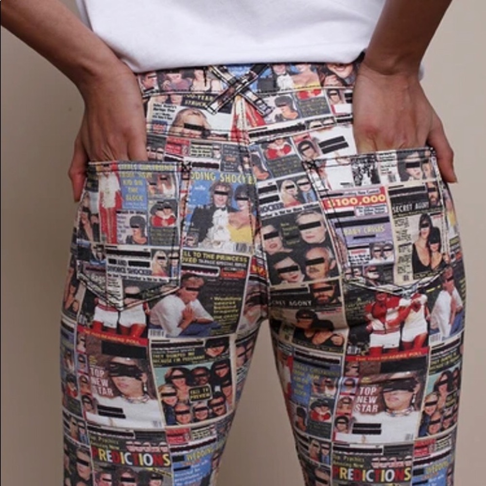 Rachel Antonoff Printed Jeans NWT